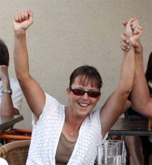 Crisse Raitokoski, naisten sarjan voittaja.